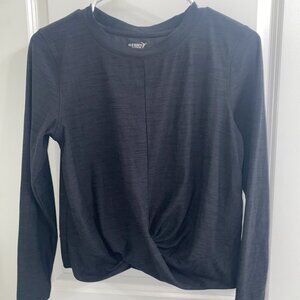 Old Navy Active “Breathe On” Long Sleeve Top | Black | Size M Petite